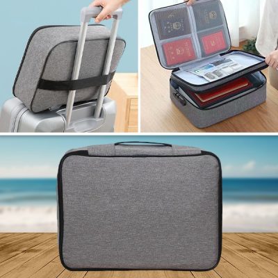 Borsa impermeabile protetta da password per documenti e oggetti di valore | DOCTURO